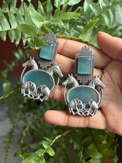 “Haathi-Ghodha” Jhumka