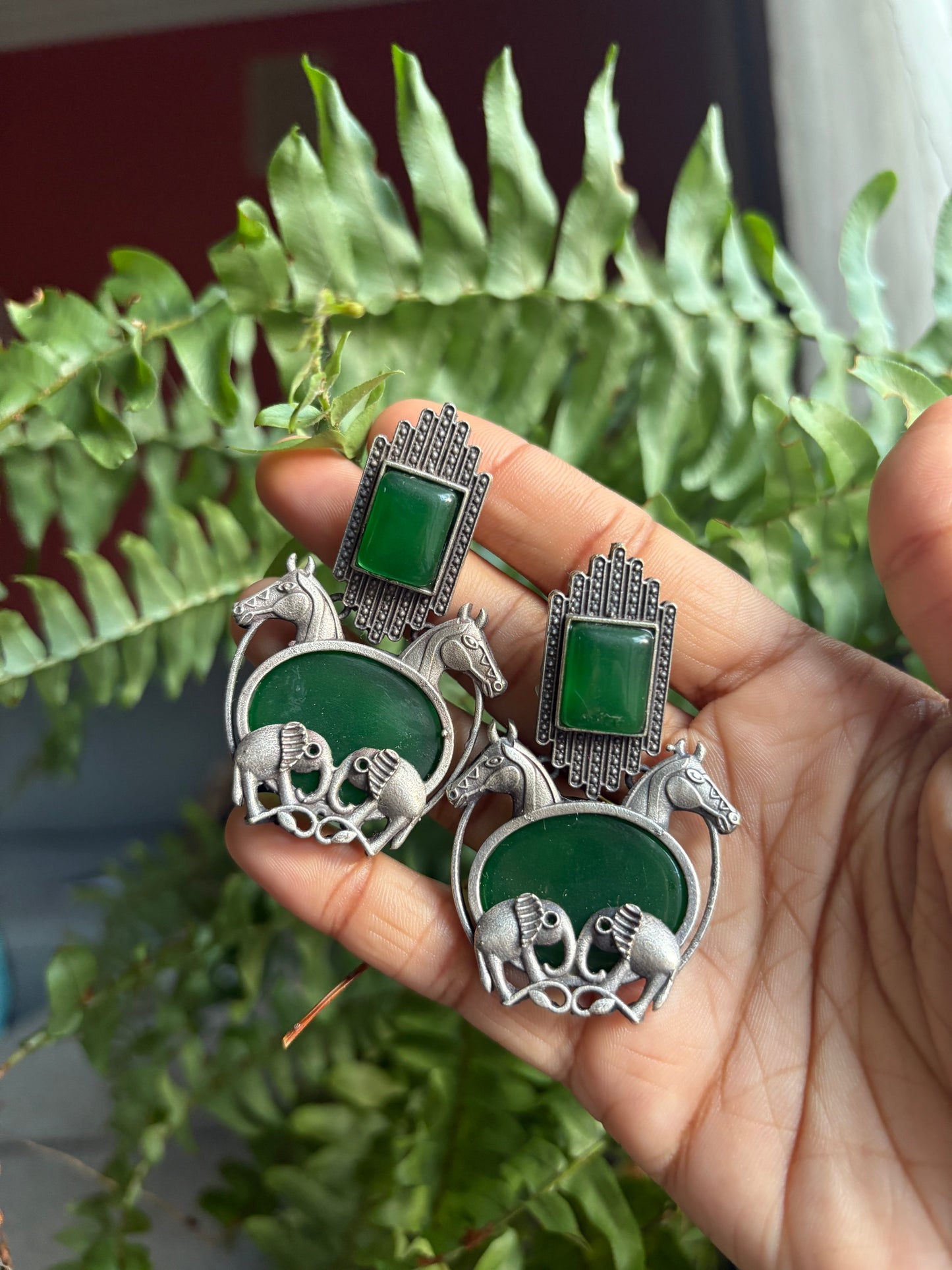 “Haathi-Ghodha” Jhumka