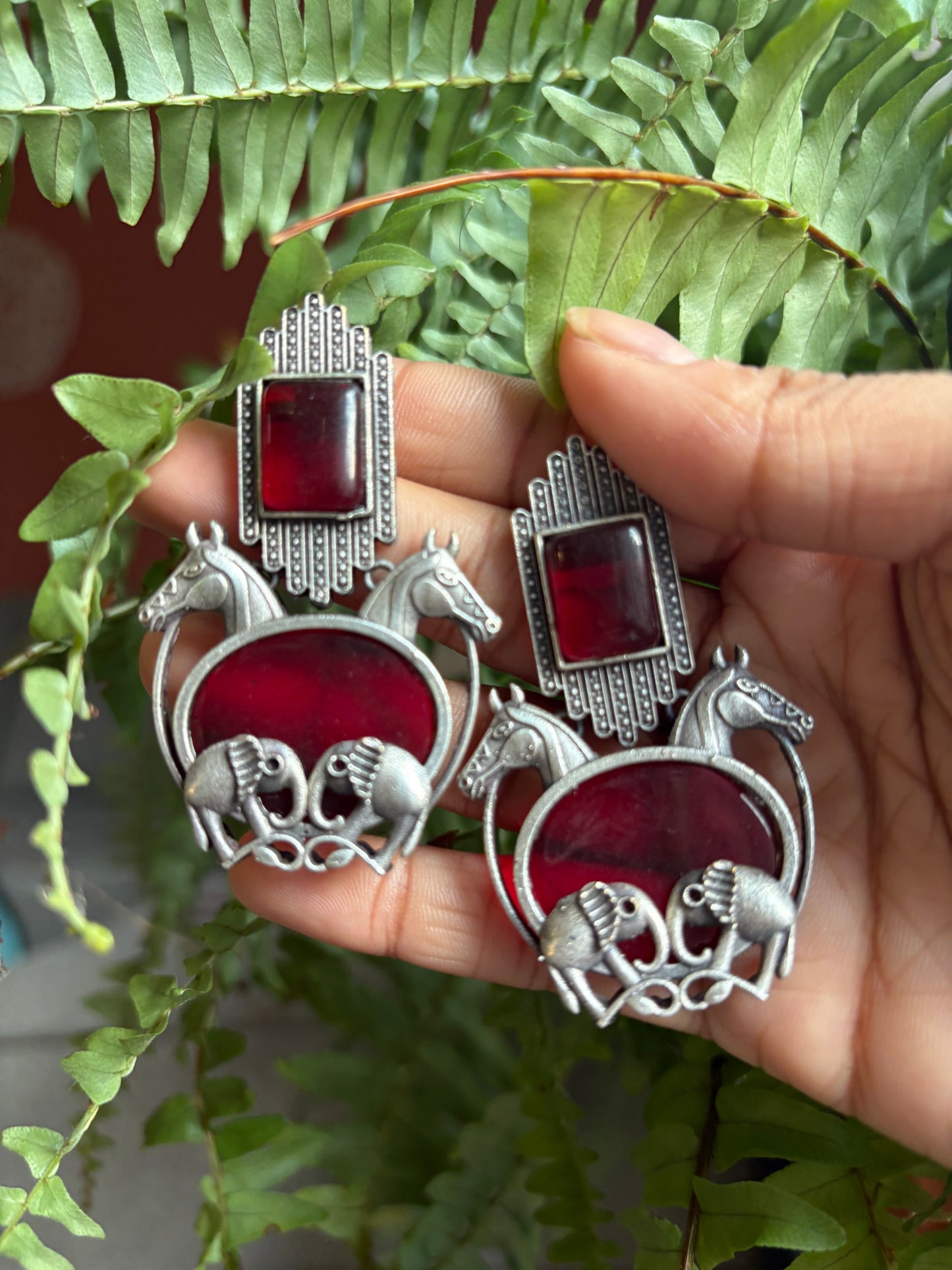 “Haathi-Ghodha” Jhumka