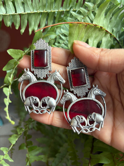 “Haathi-Ghodha” Jhumka