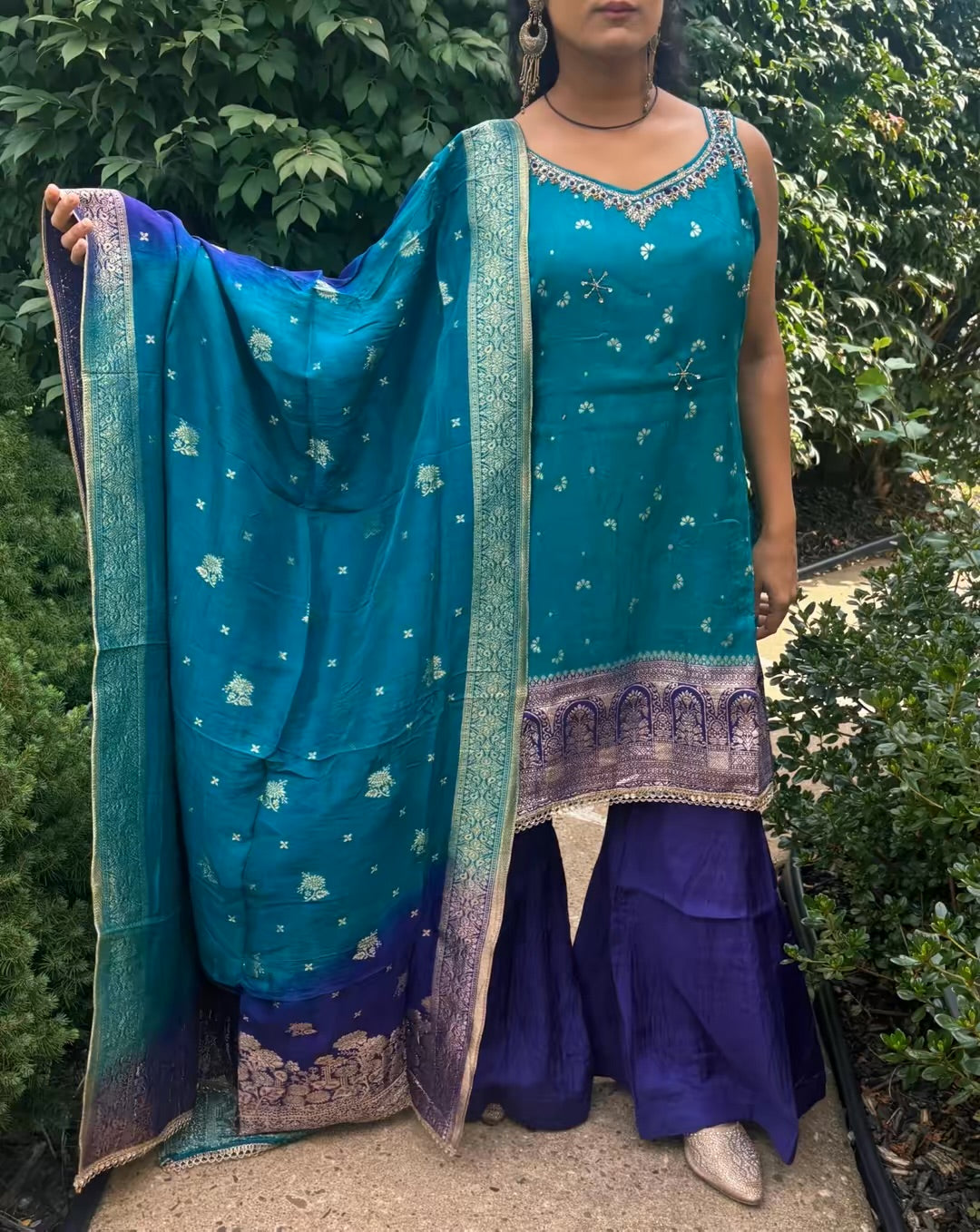 "Rehbara" Sharara Set