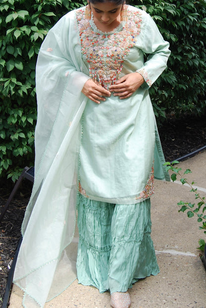 “Pistara” Sharara Set