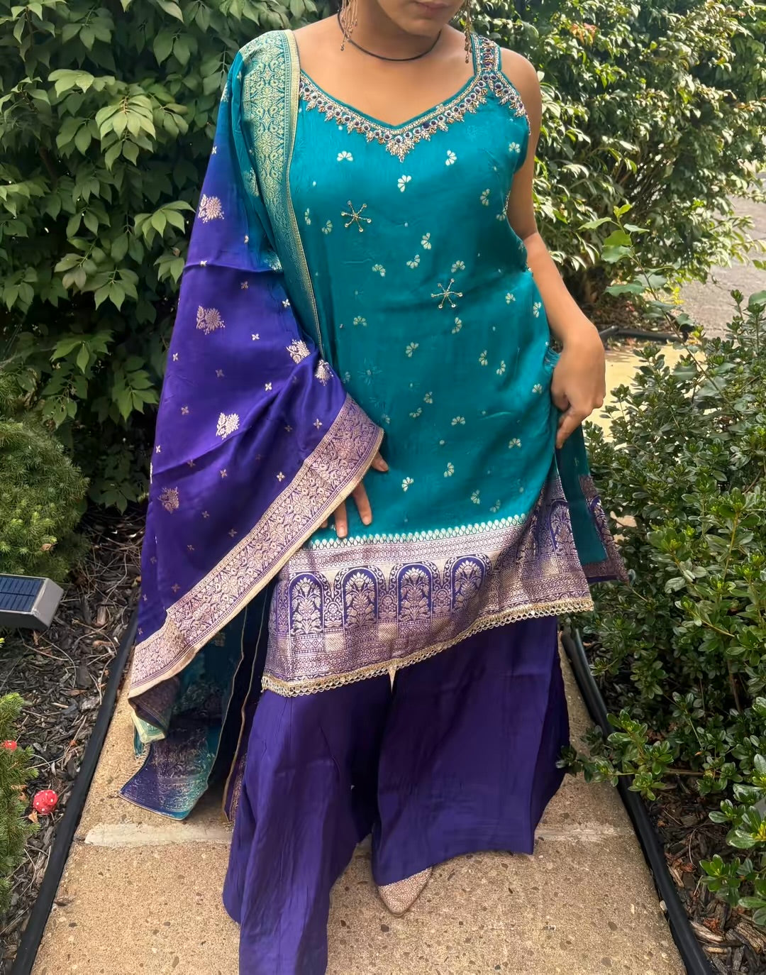 "Rehbara" Sharara Set