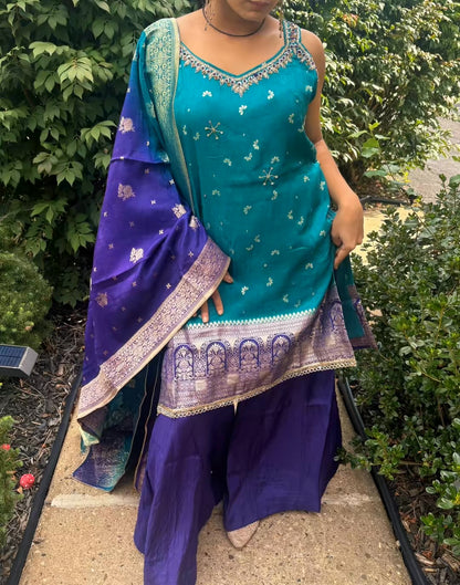 "Rehbara" Sharara Set